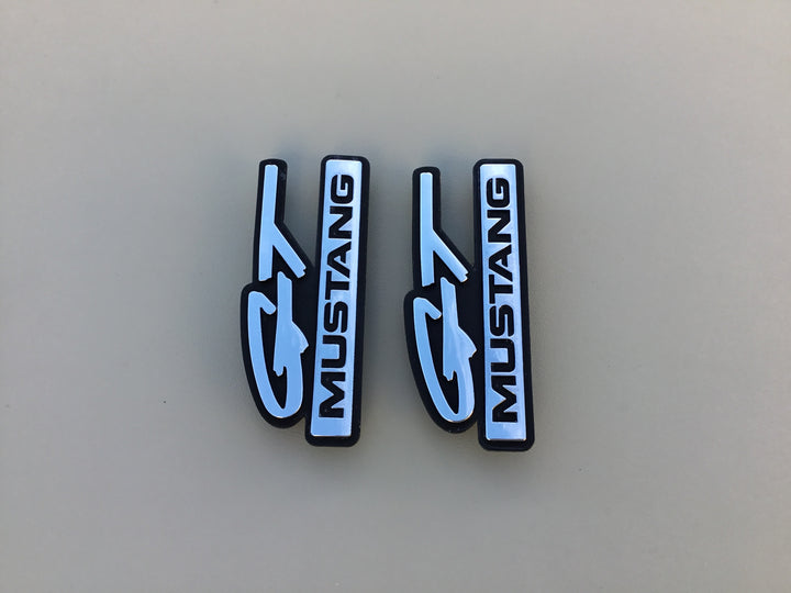 1999-2005 Ford Mustang GT Fender Emblem Set