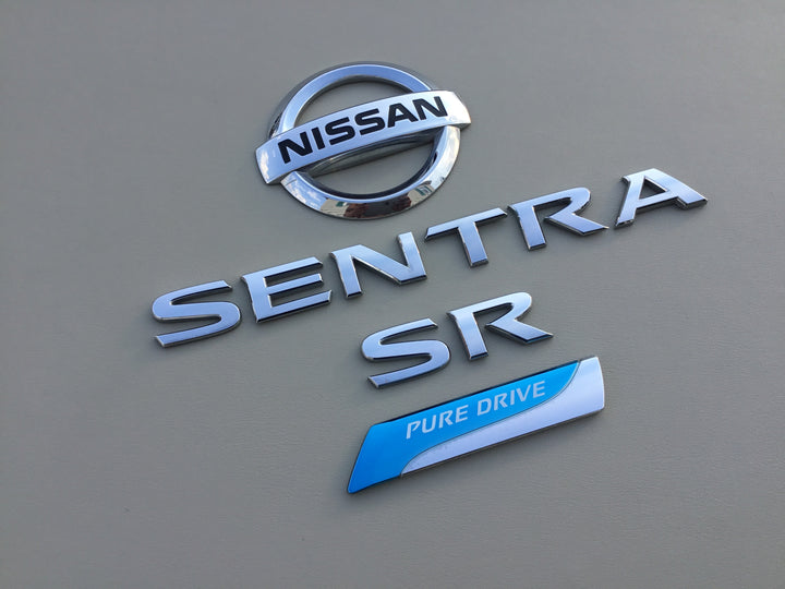 2013-2018 Nissan Sentra SR Pure Drive Trunk Emblem Set