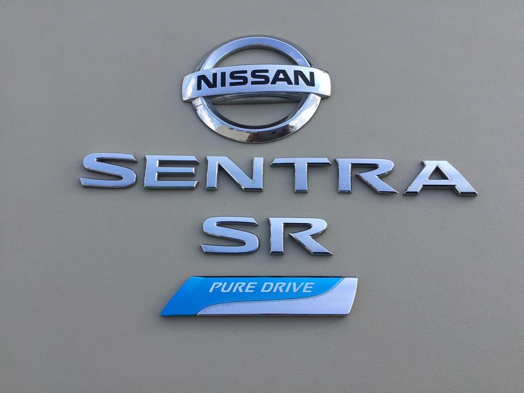 2013-2018 Nissan Sentra SR Pure Drive Trunk Emblem Set