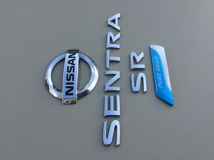 2013-2018 Nissan Sentra SR Pure Drive Trunk Emblem Set