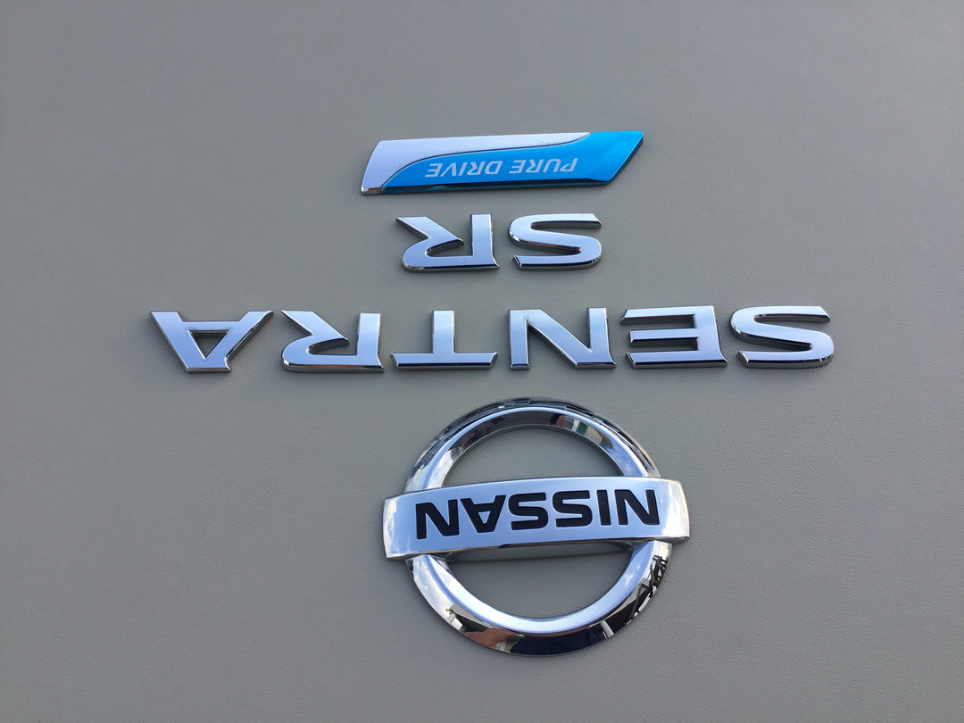 2013-2018 Nissan Sentra SR Pure Drive Trunk Emblem Set