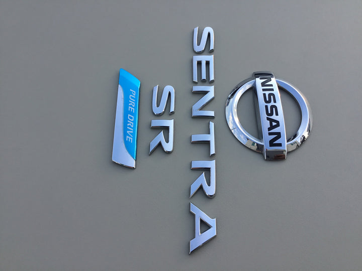 2013-2018 Nissan Sentra SR Pure Drive Trunk Emblem Set