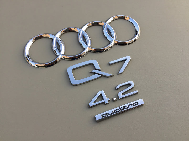 2007-2009 Audi Q7 4.2 Quattro Tailgate Emblem Set