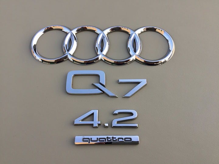 2007-2009 Audi Q7 4.2 Quattro Tailgate Emblem Set