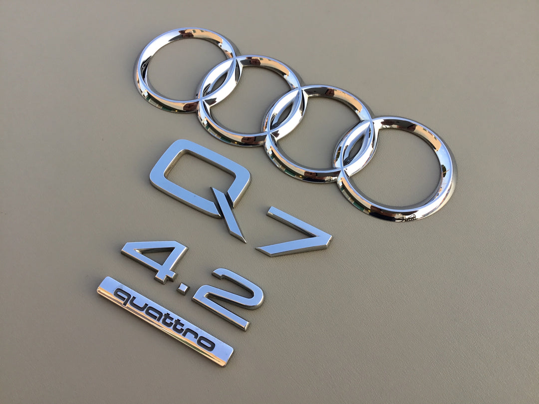 2007-2009 Audi Q7 4.2 Quattro Tailgate Emblem Set