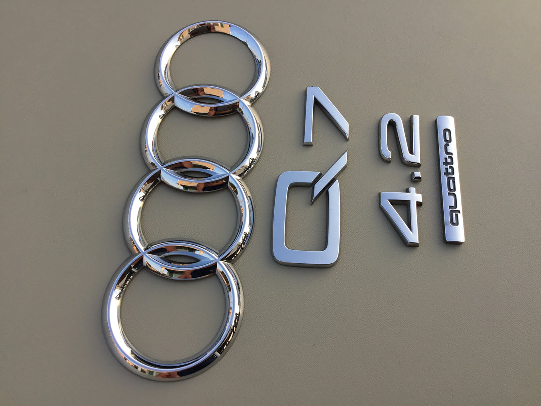 2007-2009 Audi Q7 4.2 Quattro Tailgate Emblem Set