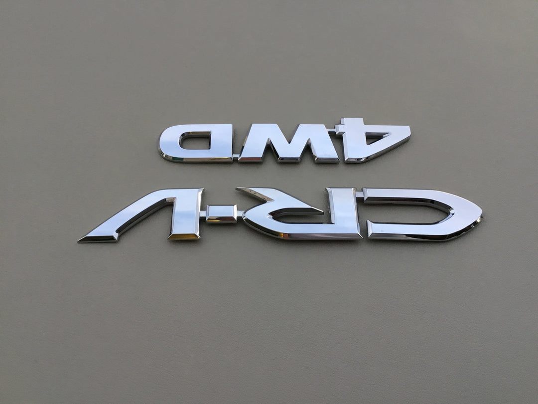 2007-2011 Honda CR-V 4WD Tailgate Emblem Set