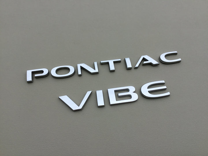 2009-2010 Pontiac Vibe Trunk Letter Emblem Set