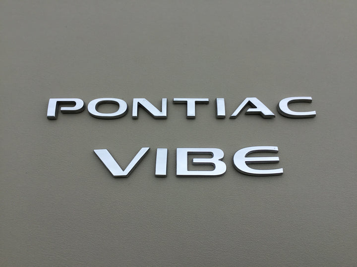 2009-2010 Pontiac Vibe Trunk Letter Emblem Set