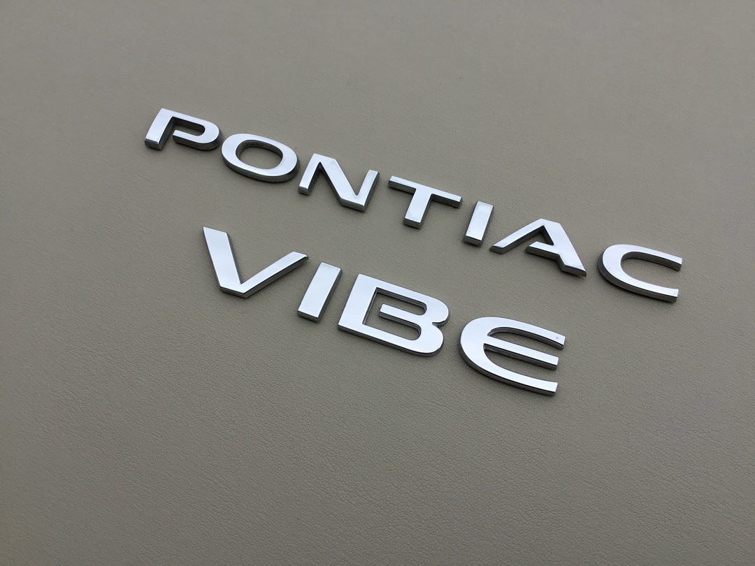 2009-2010 Pontiac Vibe Trunk Letter Emblem Set