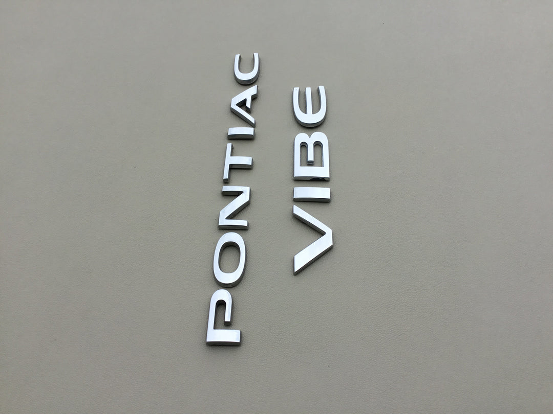 2009-2010 Pontiac Vibe Trunk Letter Emblem Set