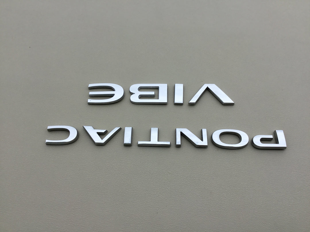 2009-2010 Pontiac Vibe Trunk Letter Emblem Set