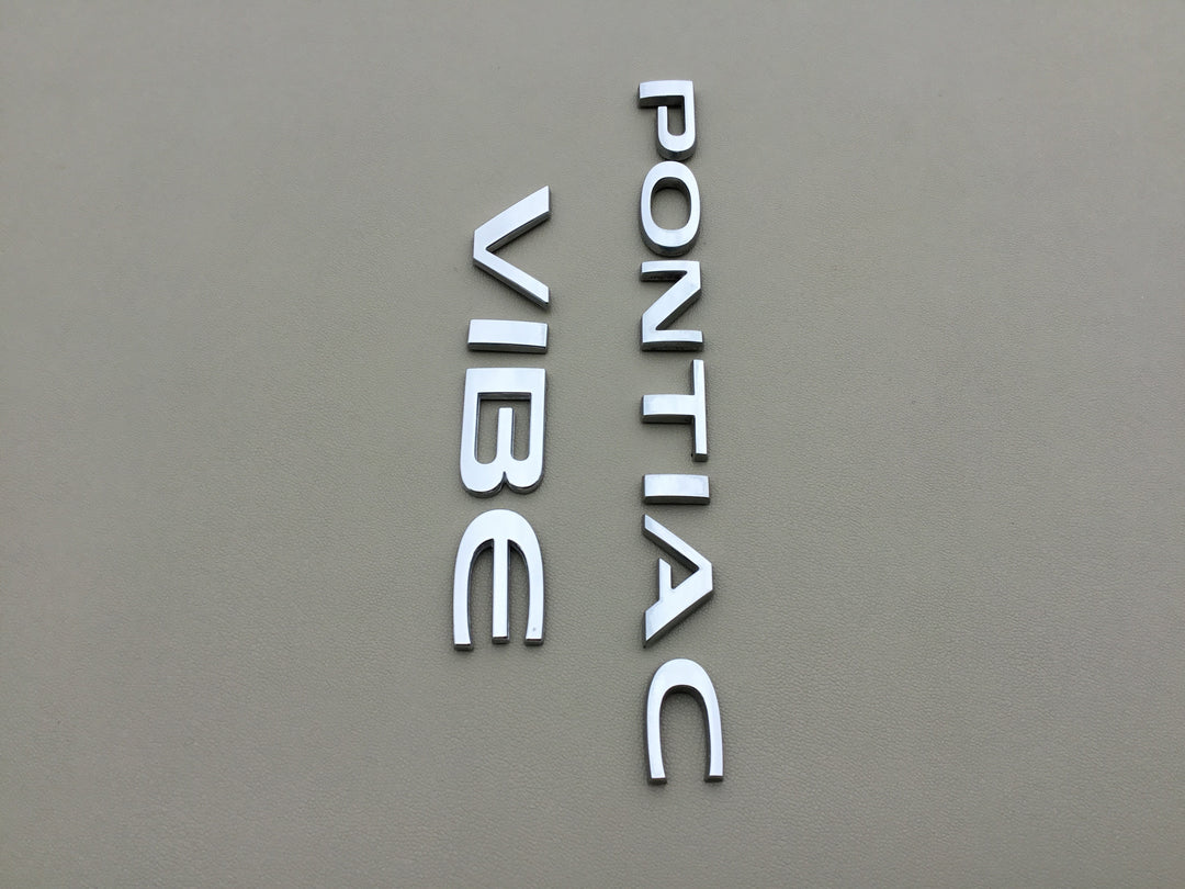 2009-2010 Pontiac Vibe Trunk Letter Emblem Set