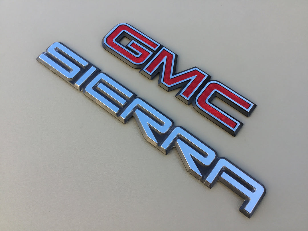 1996-1999 GMC Sierra 1500 2500 Tailgate Emblem Set