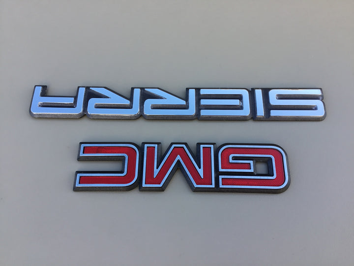 1996-1999 GMC Sierra 1500 2500 Tailgate Emblem Set