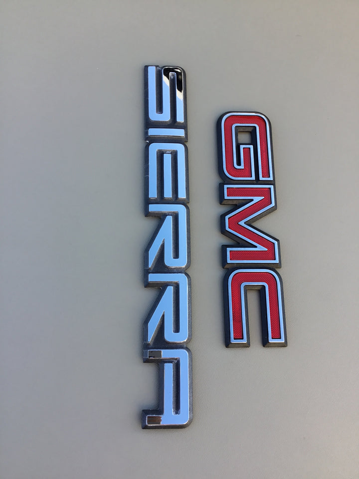 1996-1999 GMC Sierra 1500 2500 Tailgate Emblem Set