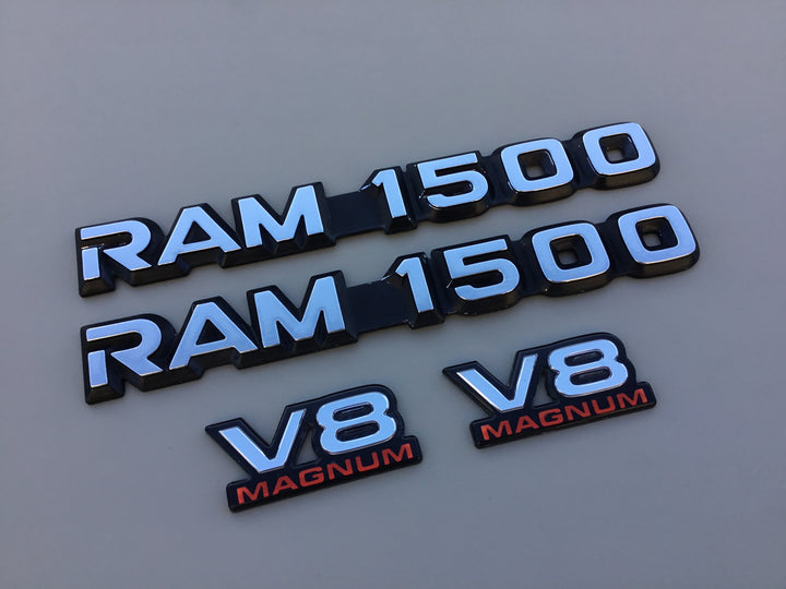 1994-2001 Dodge Ram 1500 V8 Door Emblem Set