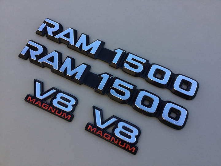 1994-2001 Dodge Ram 1500 V8 Door Emblem Set