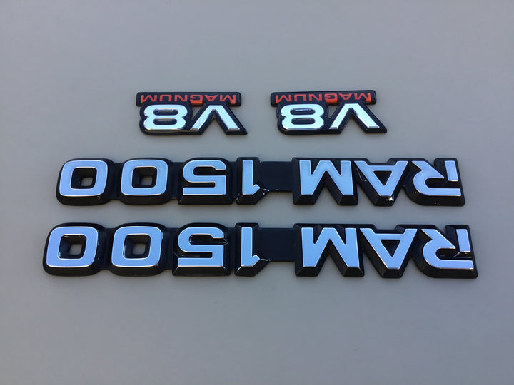 1994-2001 Dodge Ram 1500 V8 Door Emblem Set