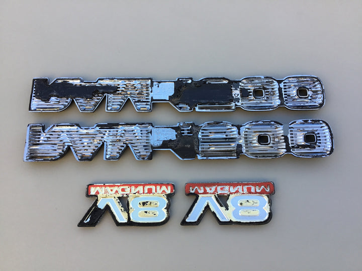 1994-2001 Dodge Ram 1500 V8 Door Emblem Set