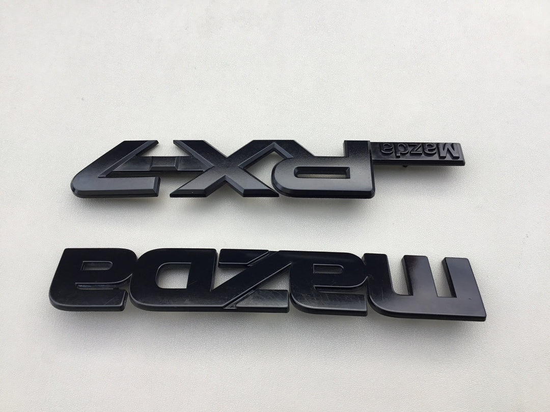 1986-1991 Mazda RX-7 Trunk Emblem Set