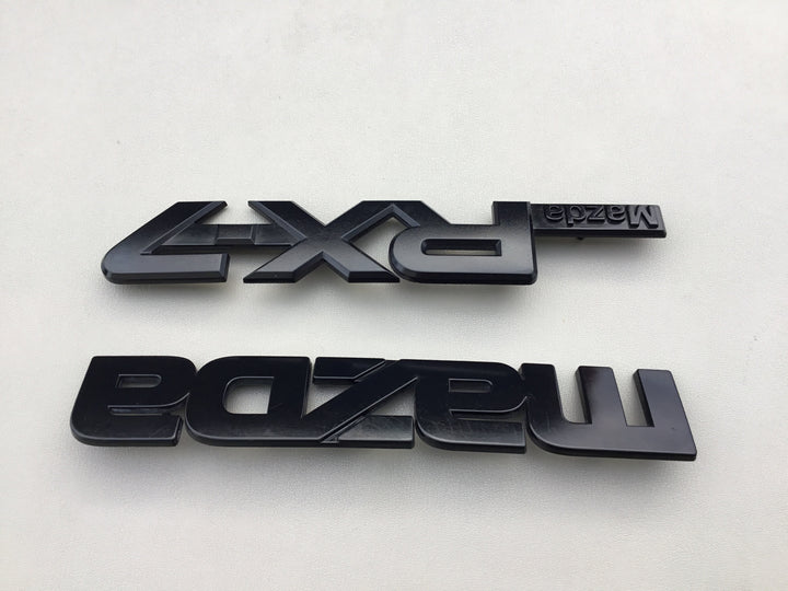 1986-1991 Mazda RX-7 Trunk Emblem Set