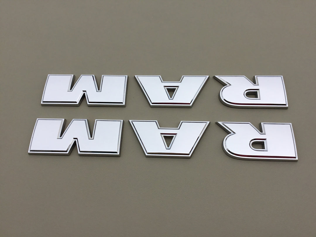 2009-2018 Dodge Ram 1500 2500 3500 Door Emblem Set