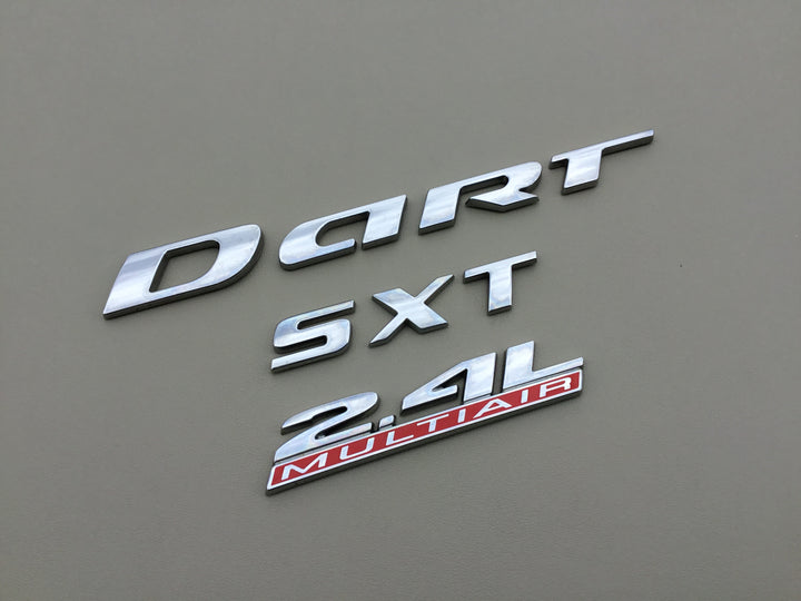 2014-2016 Dodge Dart SXT 2.4L MultiAir Trunk Emblem Set