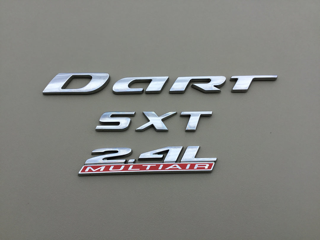 2014-2016 Dodge Dart SXT 2.4L MultiAir Trunk Emblem Set