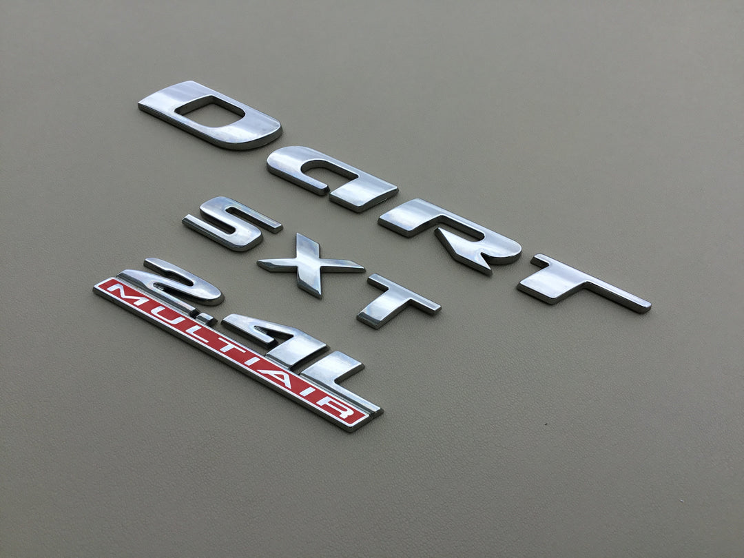 2014-2016 Dodge Dart SXT 2.4L MultiAir Trunk Emblem Set