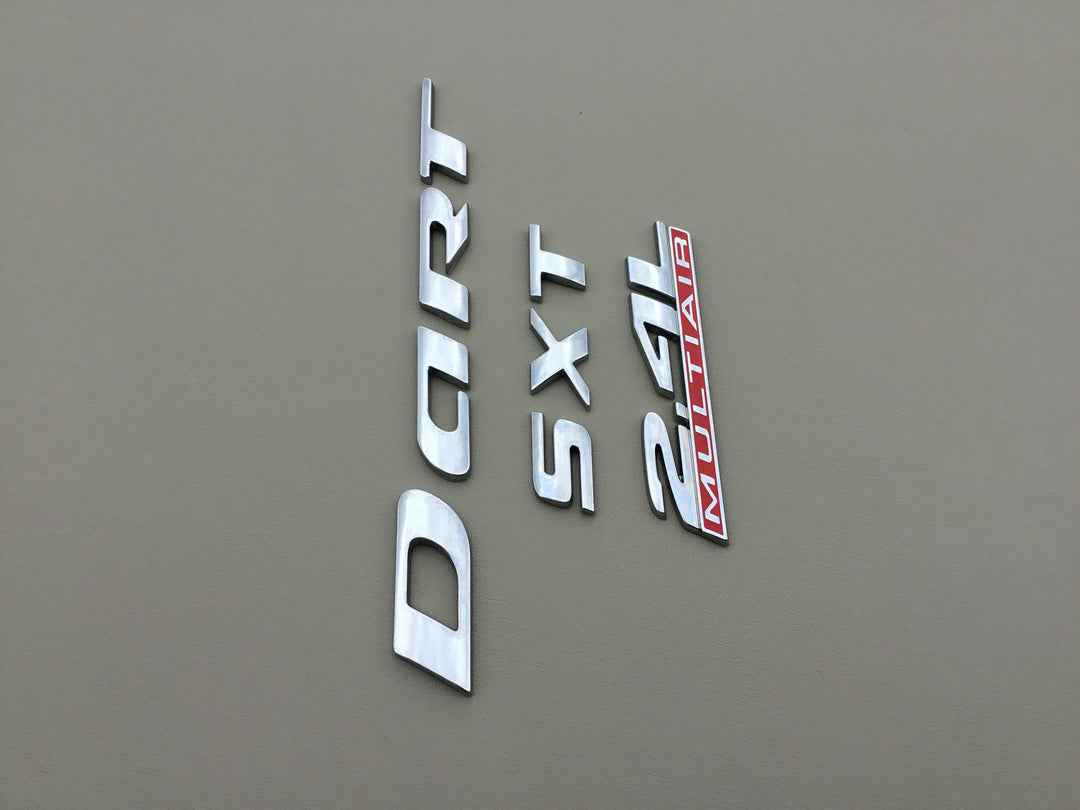 2014-2016 Dodge Dart SXT 2.4L MultiAir Trunk Emblem Set