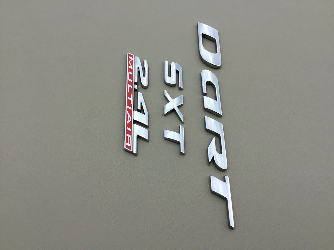 2014-2016 Dodge Dart SXT 2.4L MultiAir Trunk Emblem Set