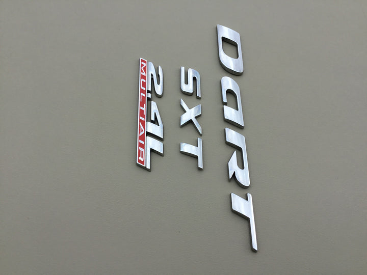 2014-2016 Dodge Dart SXT 2.4L MultiAir Trunk Emblem Set