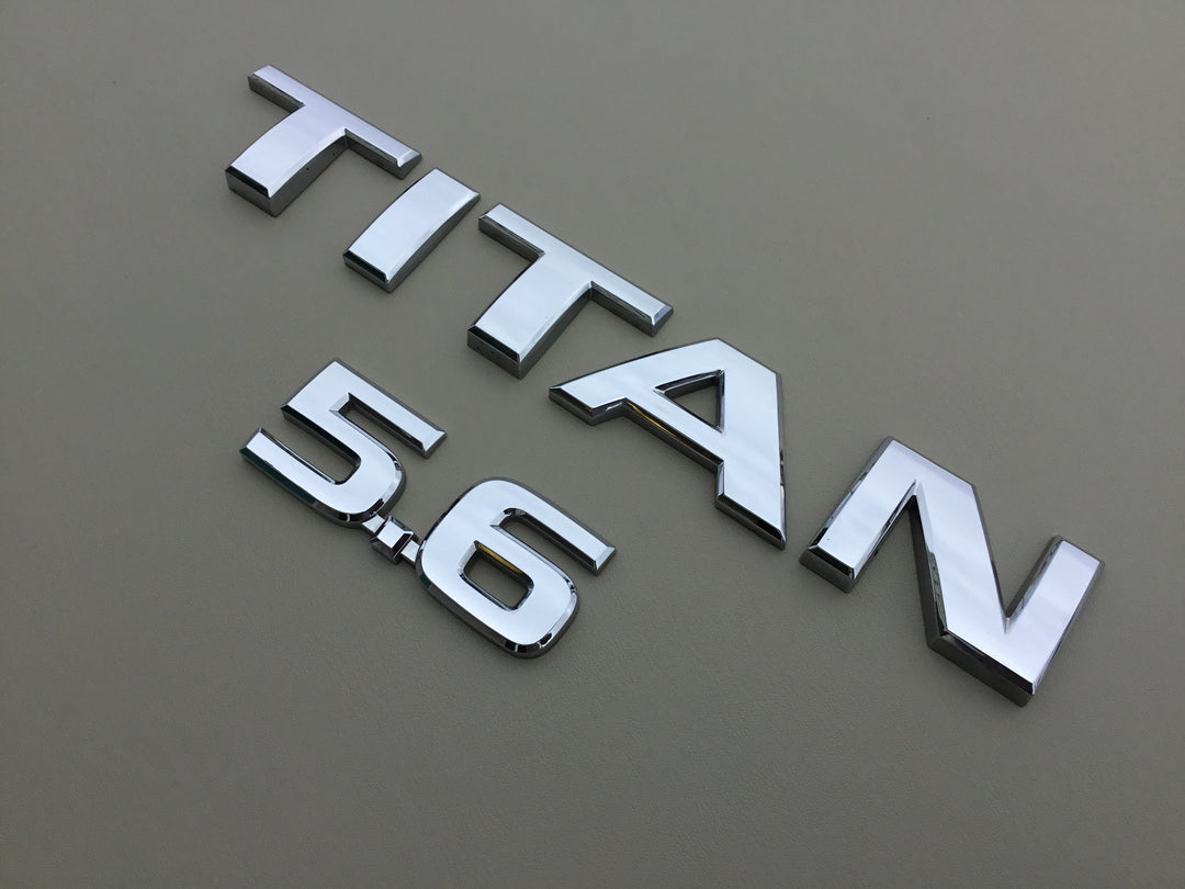 2004-2015 Nissan Titan 5.6 Tailgate Emblem Set