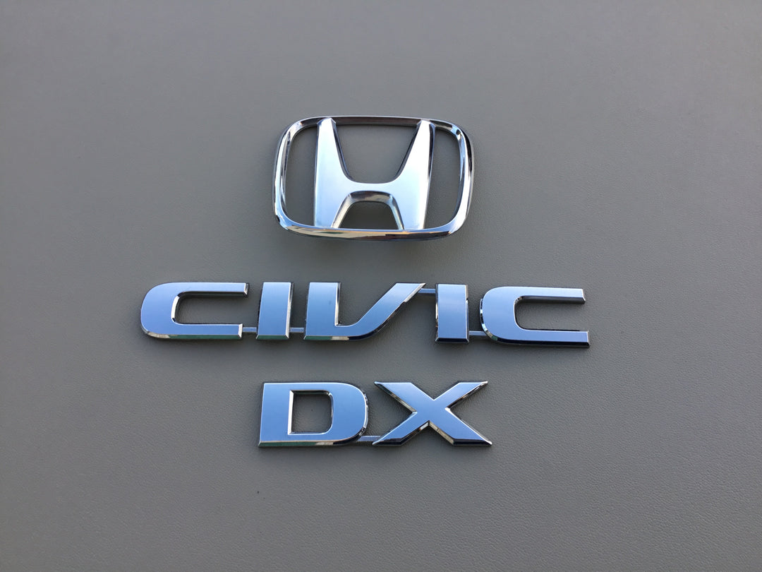 2001-2005 Honda Civic DX Trunk Emblem Set