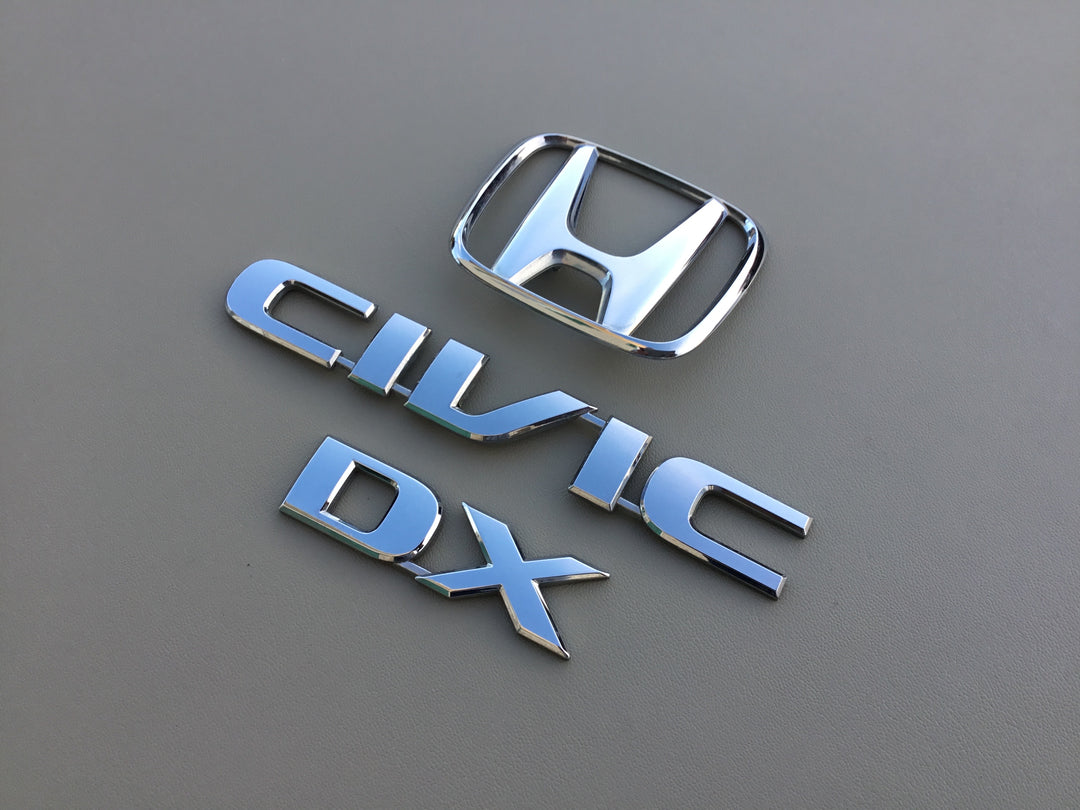 2001-2005 Honda Civic DX Trunk Emblem Set