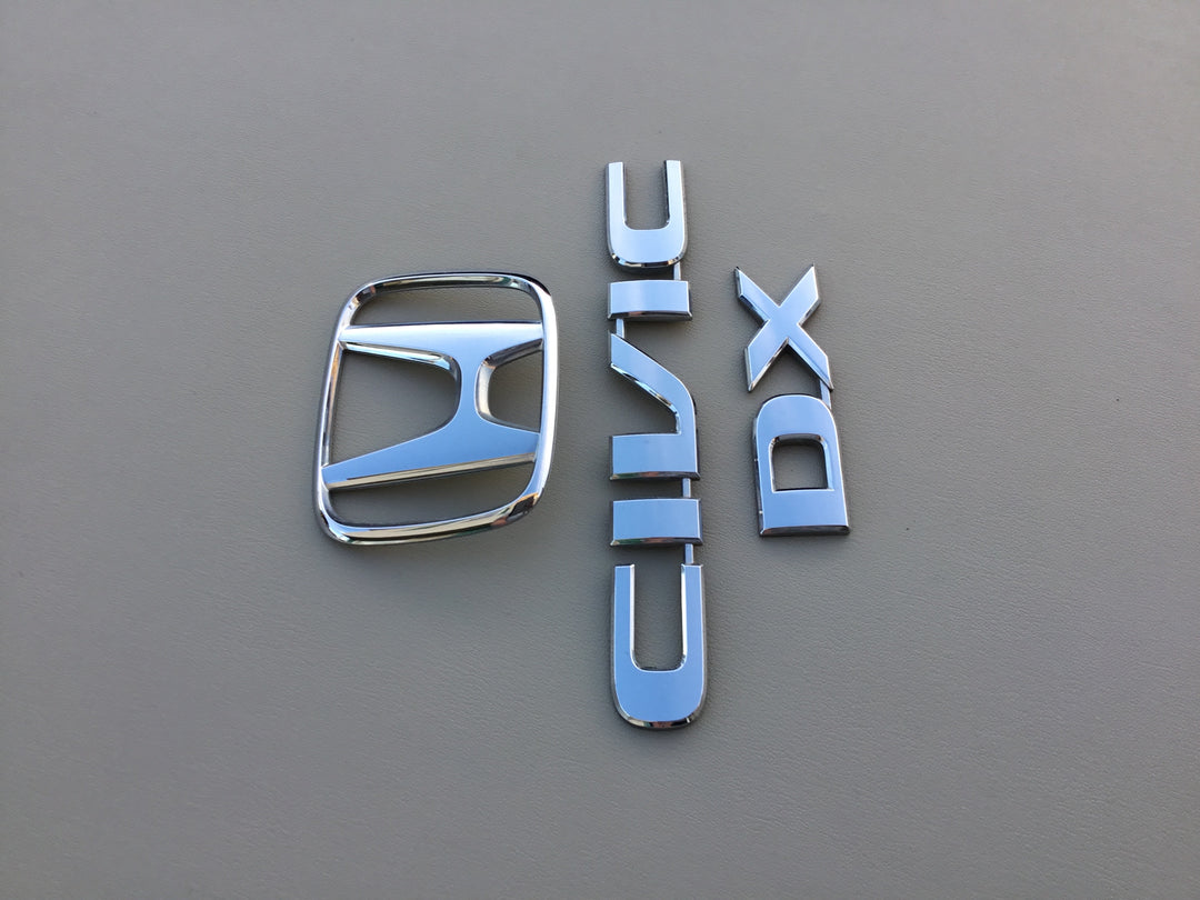 2001-2005 Honda Civic DX Trunk Emblem Set