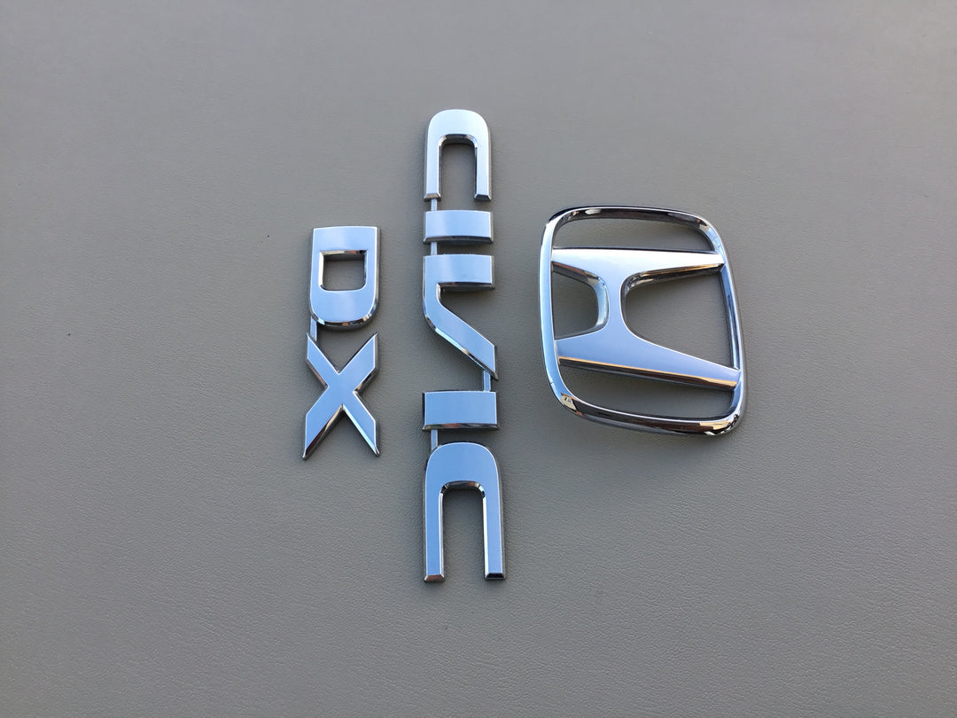 2001-2005 Honda Civic DX Trunk Emblem Set