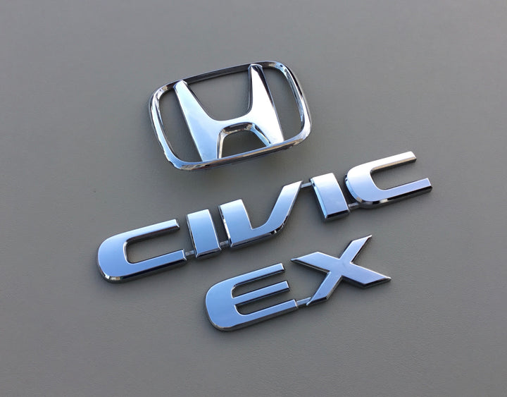 2001-2005 Honda Civic EX Sedan Trunk Emblem Set