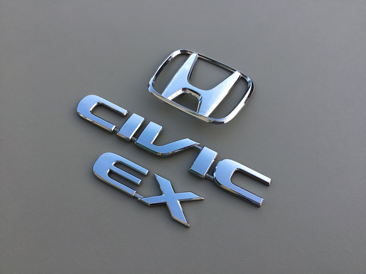 2001-2005 Honda Civic EX Sedan Trunk Emblem Set