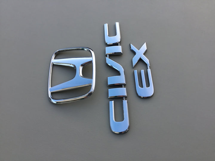 2001-2005 Honda Civic EX Sedan Trunk Emblem Set