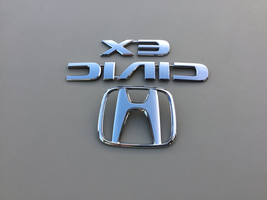 2001-2005 Honda Civic EX Sedan Trunk Emblem Set