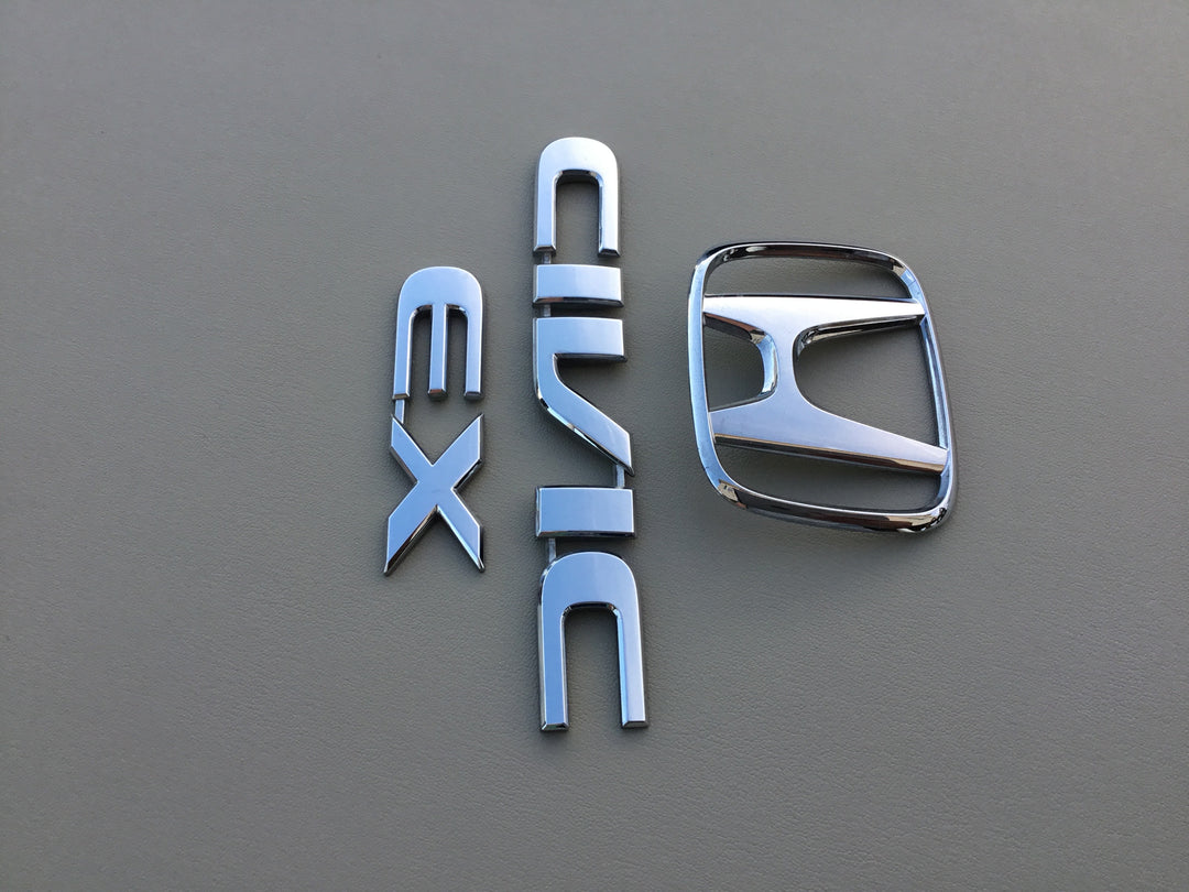 2001-2005 Honda Civic EX Sedan Trunk Emblem Set