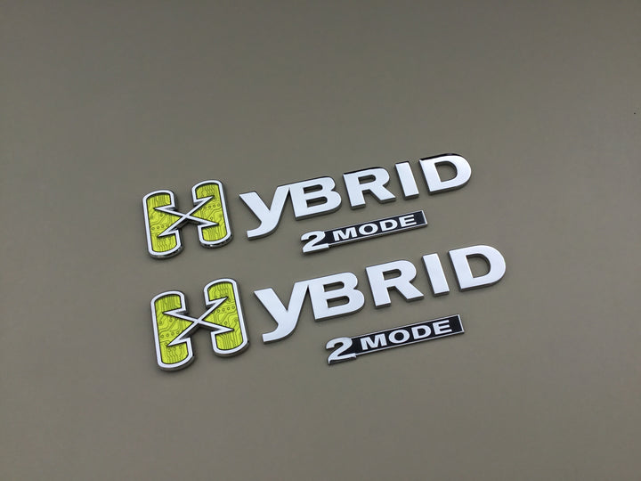 2007-2014 Chevrolet Tahoe GMC Yukon Hybrid 2 Mode Fender Emblem Set