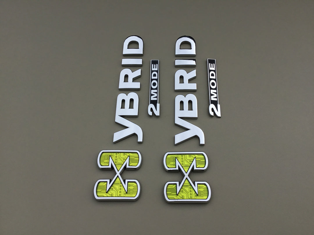 2007-2014 Chevrolet Tahoe GMC Yukon Hybrid 2 Mode Fender Emblem Set