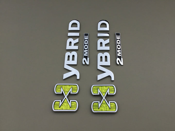 2007-2014 Chevrolet Tahoe GMC Yukon Hybrid 2 Mode Fender Emblem Set