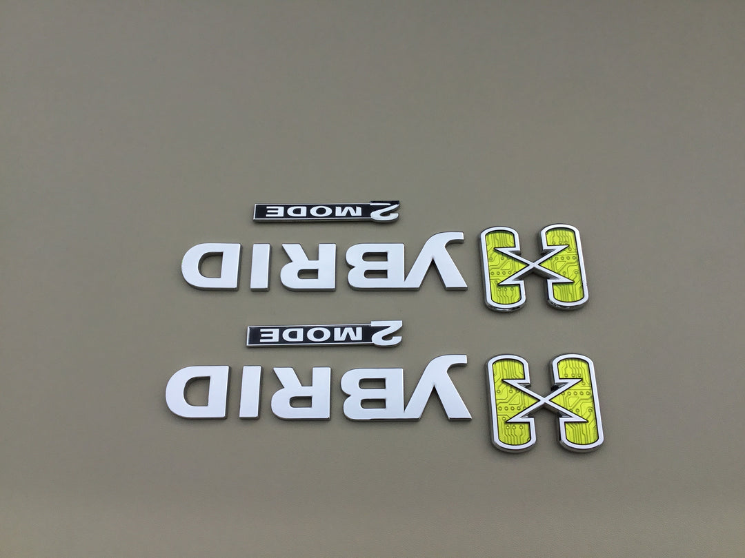 2007-2014 Chevrolet Tahoe GMC Yukon Hybrid 2 Mode Fender Emblem Set