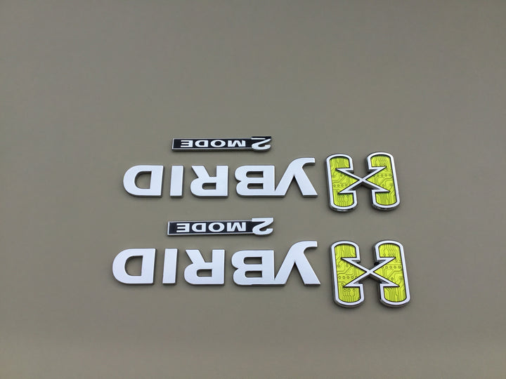 2007-2014 Chevrolet Tahoe GMC Yukon Hybrid 2 Mode Fender Emblem Set