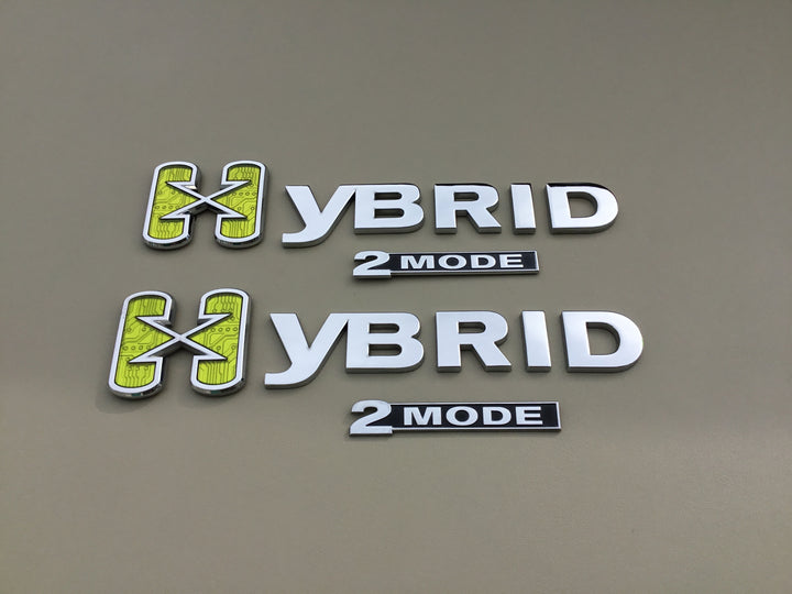2007-2014 Chevrolet Tahoe GMC Yukon Hybrid 2 Mode Fender Emblem Set