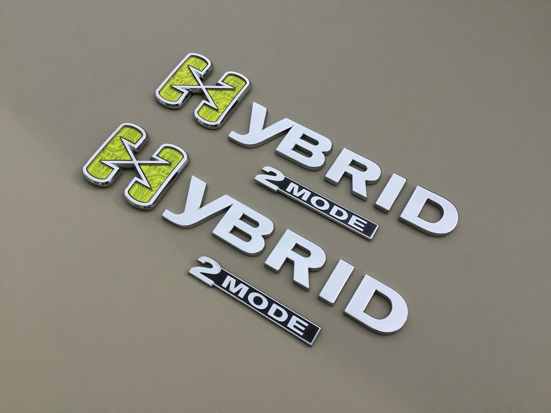 2007-2014 Chevrolet Tahoe GMC Yukon Hybrid 2 Mode Fender Emblem Set